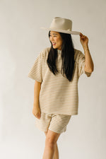 The Sherlock Striped Tee in Sand