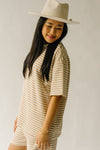 The Sherlock Striped Tee in Sand