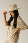 The Sherlock Striped Tee in Sand