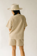 The Sherlock Striped Tee in Sand