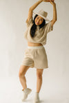 The Sherlock Striped Tee in Sand