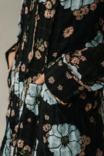 Free People: Back At It Maxi Dress in Black Combo