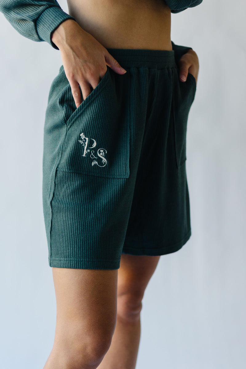The Du Sol Cozy Ribbed Shorts in Teal