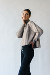 The Velma Mock Neck Sweater in Warm Taupe
