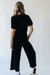 Piper & Scoot: The Martina Velvet Jumpsuit in Black