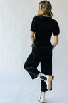 Piper & Scoot: The Martina Velvet Jumpsuit in Black