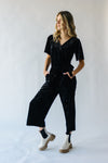 Piper & Scoot: The Martina Velvet Jumpsuit in Black