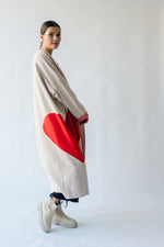 Piper & Scoot: The Heart Long Cardigan in Beige