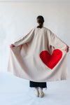 Piper & Scoot: The Heart Long Cardigan in Beige