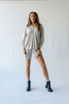 The Du Sol Cozy Ribbed Shorts in Taupe
