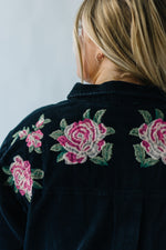 The Wymore Embroidered Corduroy Jacket in Black