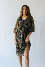 Piper & Scoot: The Wesley Midi Dress in Moody Floral