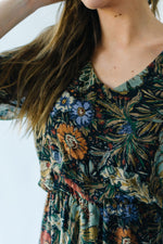 Piper & Scoot: The Wesley Midi Dress in Moody Floral