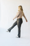 The Sonia Daisy Print Pants in Black