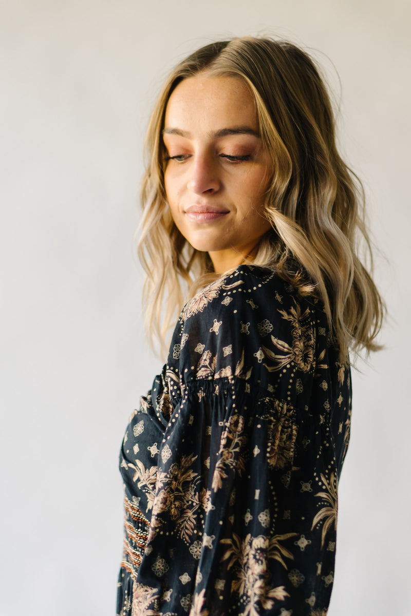 Free People: Golden Hour Maxi in Black Combo