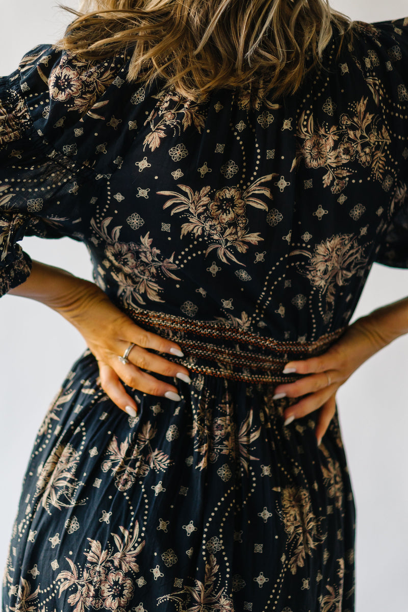 Free People: Golden Hour Maxi in Black Combo