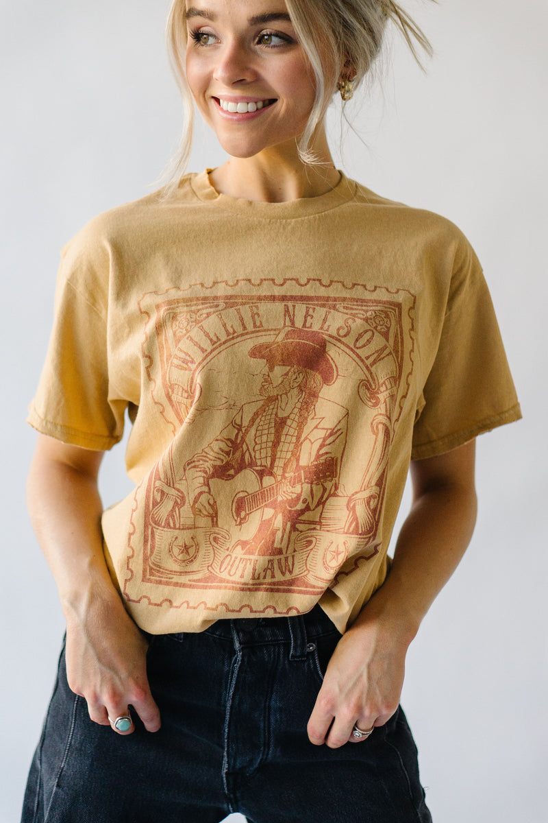 The Willie Nelson Tee in Gold