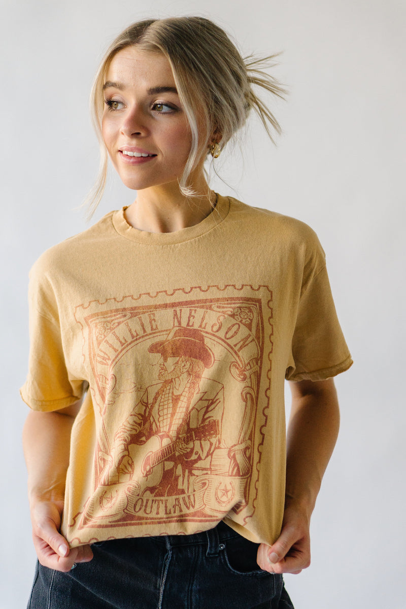 The Willie Nelson Tee in Gold
