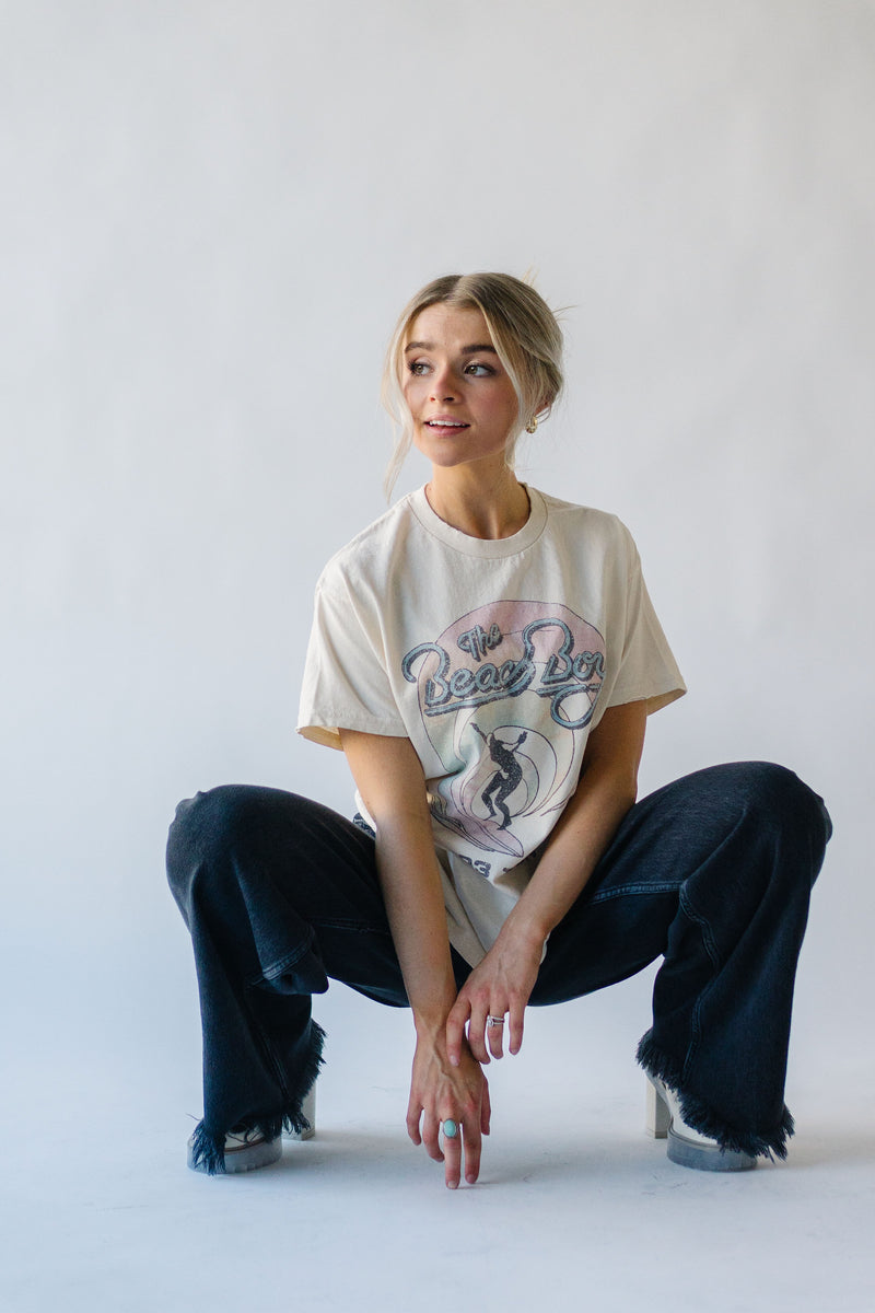 The Beach Boys Tie Dye Tee in Off White