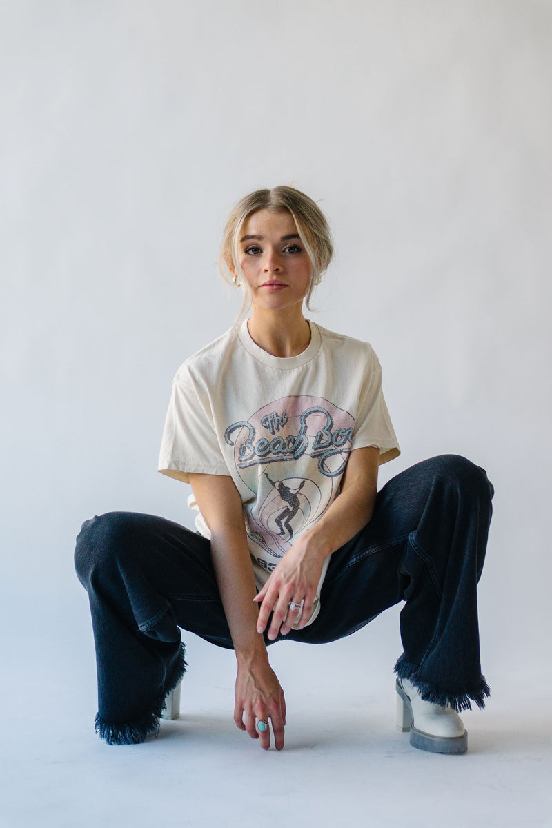 The Beach Boys Tie Dye Tee in Off White