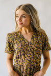 The Yoshi Floral Midi Dress in Black