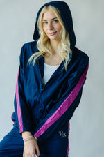 Piper & Scoot: The Dua Windbreaker Jacket in Navy