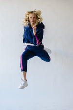 Piper & Scoot: The Dua Windbreaker Jacket in Navy