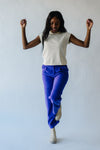The Joyner Corduroy Straight Leg Pants in Dark Lavender