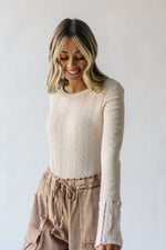 Free People: Piece of Me Bodysuit in Softest Oat