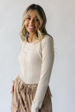 Free People: Piece of Me Bodysuit in Softest Oat