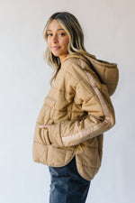 The Katara Quilted Jacket in Tan