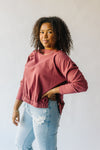 The Vonda Cinch Waist Blouse in Rust