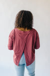 The Vonda Cinch Waist Blouse in Rust