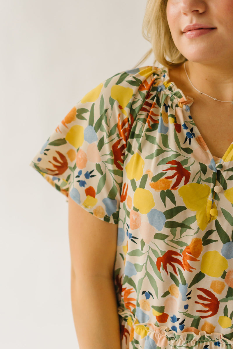 The Carlson Patterned Dress in Natural Multi