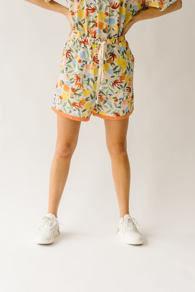 The Reynolds Drawstring Shorts in Floral Multi
