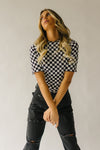 The Berlin Checkered Blouse in Black
