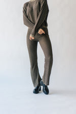 The Durango Knit Sweater Pants in Olive + Black