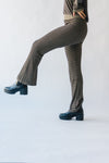 The Durango Knit Sweater Pants in Olive + Black