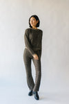 The Durango Knit Sweater Pants in Olive + Black