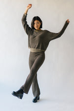 The Durango Knit Sweater Pants in Olive + Black