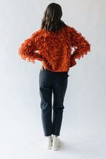 The Jessamy Fringe Cardigan in Rust