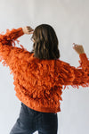 The Jessamy Fringe Cardigan in Rust