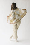 The Thando Button Up Corduroy Jacket in Beige Multi