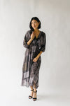 The Wallingford Patchwork Maxi Dress in Charcoal