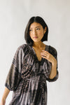 The Wallingford Patchwork Maxi Dress in Charcoal