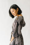 The Wallingford Patchwork Maxi Dress in Charcoal