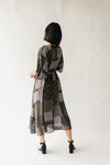The Wallingford Patchwork Maxi Dress in Charcoal