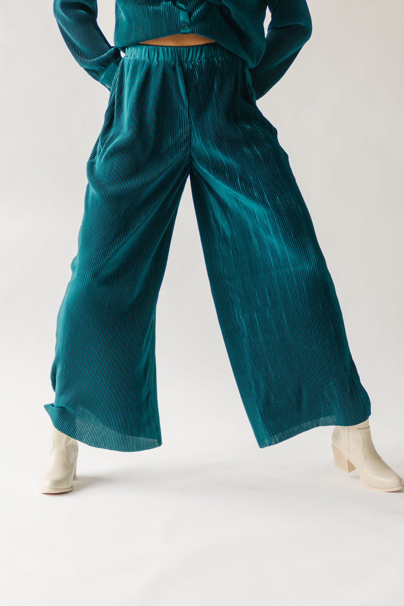 The Hartford Ribbed Long Sleeve Set in Deep Green