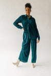 The Hartford Ribbed Long Sleeve Set in Deep Green