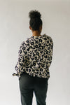 The Veda Floral Blouse in Ivory + Black